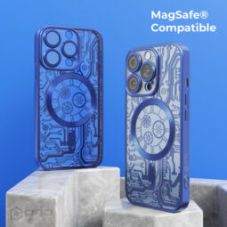 Prio Elegant Suojakotelo MAG Sininen |  iPhone 15 Pro Max