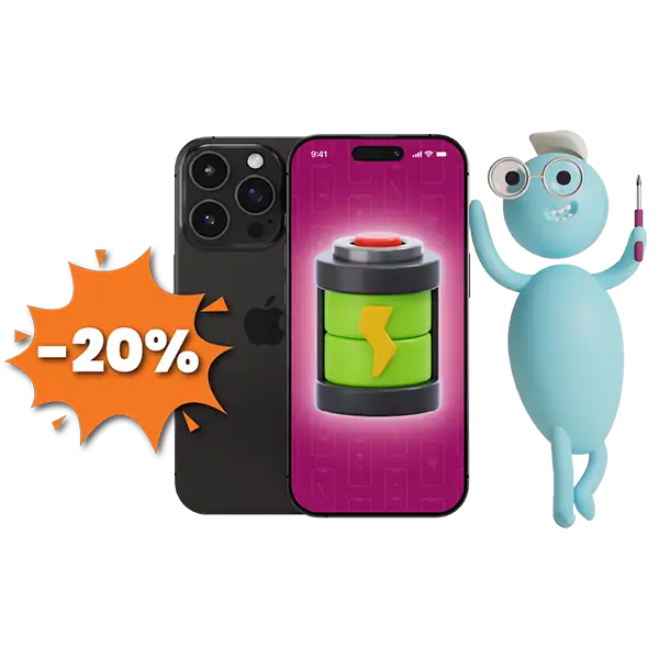 Pidennä iPhonen käyttöikää, akun vaihdot nyt –20 %