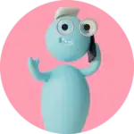 Valaiseema digitaalinen palvelu, robottihahmo puhelimessa, moderni IT-lähestymistapa.