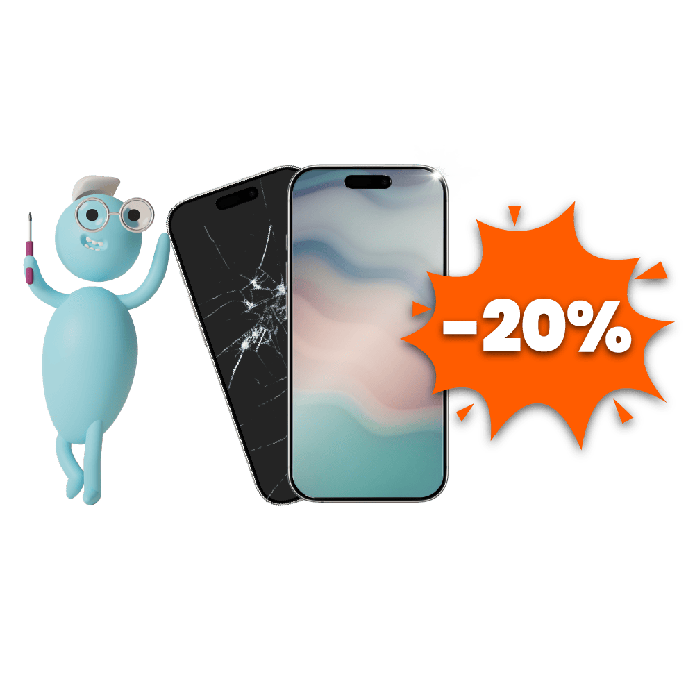 Nyt iPhone 12-16 -sarjojen puhelinten näytönvaihdot -20%!